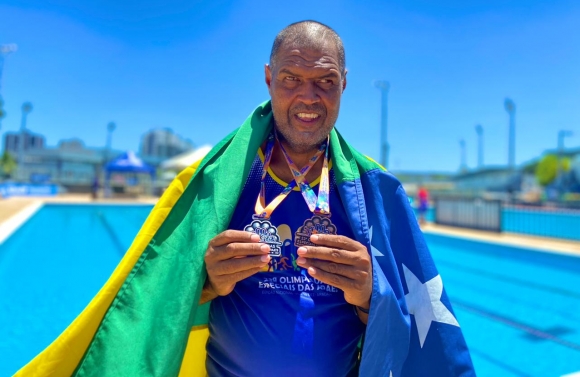 Atleta da Apae Aracaju é medalhista de prata e bronze pela segunda vez nas Olimpíadas Especiais das Apaes